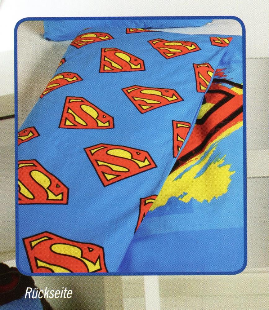 Bettwäsche Superman - Logo - Baumwolle, Renforcé - 135 x 200 cm + 80 x 80 cm
